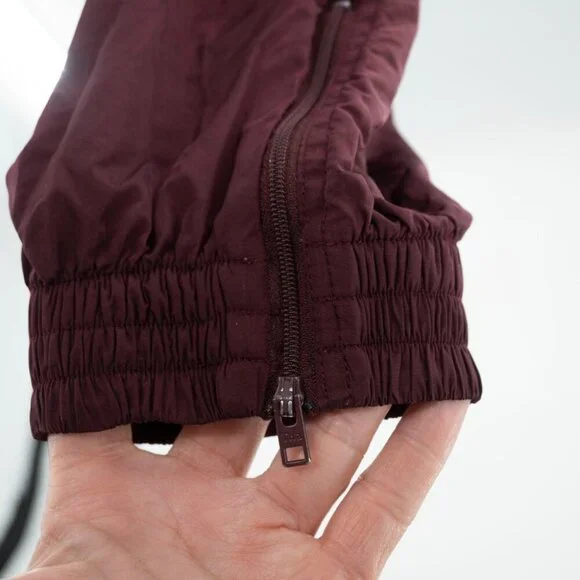 Aritzia TNA Dope Dyed Trackpant Burgundy Maroon | Medium - Picture 6 of 8